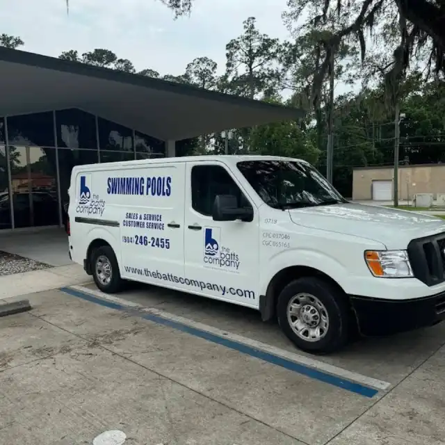 Batts Pool Builder Truck Wrap