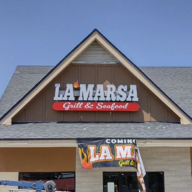 La Marsa Grill And Seafood Sign