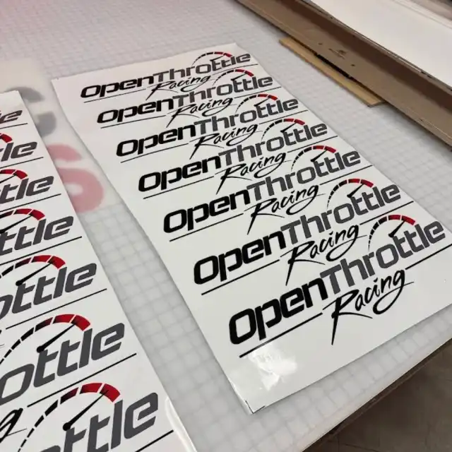 Open Throttle Stickers