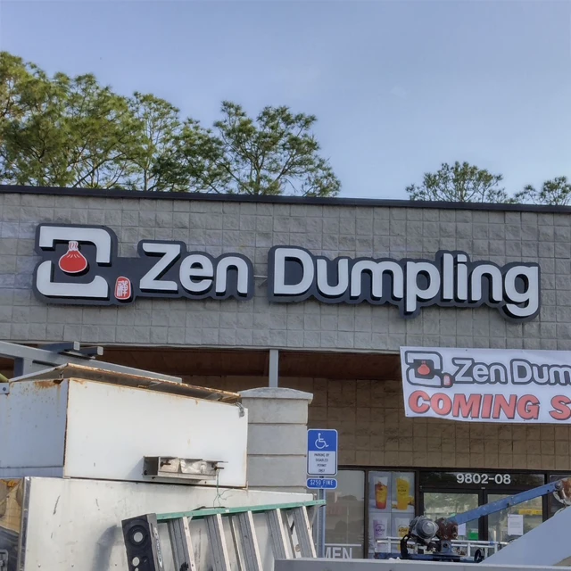 Zen Dumpling Restaurant Sign